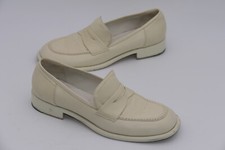 Loafer POMMEDOR Italy Damen Halbschuhe Gr.37 Leder Elfenbein Top 