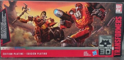 Transformers Generations Figur 3 Pack Planet of Junk Clash Platinum Hasbro Neu 