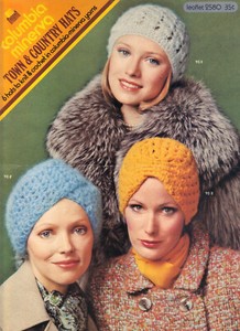 Town & Country Hats - Columbia Minerva Knit & Crochet Pattern Leaflet