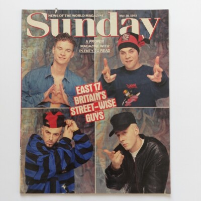 EAST 17/Michael Douglas/Lesley Joseph - RARE UK Sunday Magazine (MAY 1993)