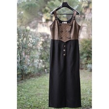 ABITO LUNGO TIROLESE tg.46 it.  LANA / PELLE