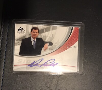 2005 SP Game Used Dan Patrick Autograph Card /100 Upper Deck ESPN Sportscenter