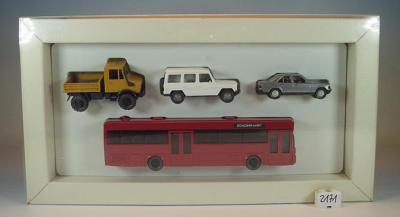 Wiking 1/87 Werbeset Mercedes Benz Bus O 405 / 190E / G / Unimog Set 1 OVP #2171