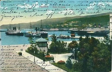 ts 217 1910 - TRIESTE Molo San Carlo - FP - VG -Ed, Carlo Glessich Trieste