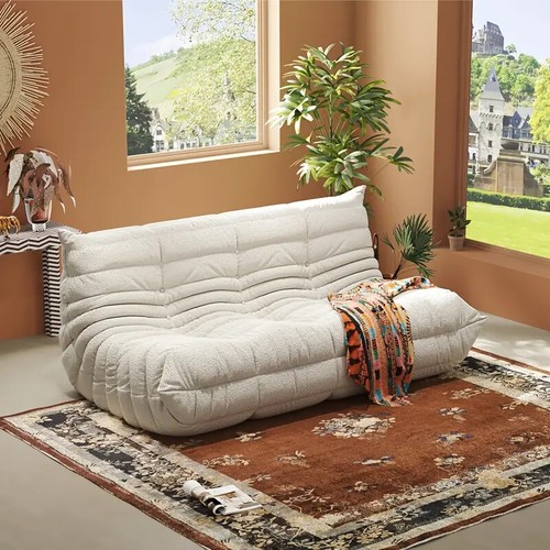 Chesterfield Sofa 1 to 3 Seats Caterpillar Lazy Sofa Tatami Floor Sofa Nap Couch - Picture 16 of 72