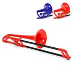 pInstruments pBone PBONE2R Jiggs Mini Plastic Trombone for Beginners, Red