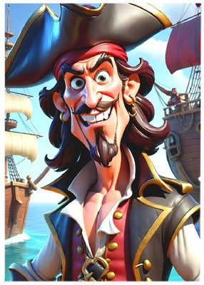 CAPTAIN HOOK * Custom ACEO * Fun Novelty * CELEBRITY * Art Card * ATC