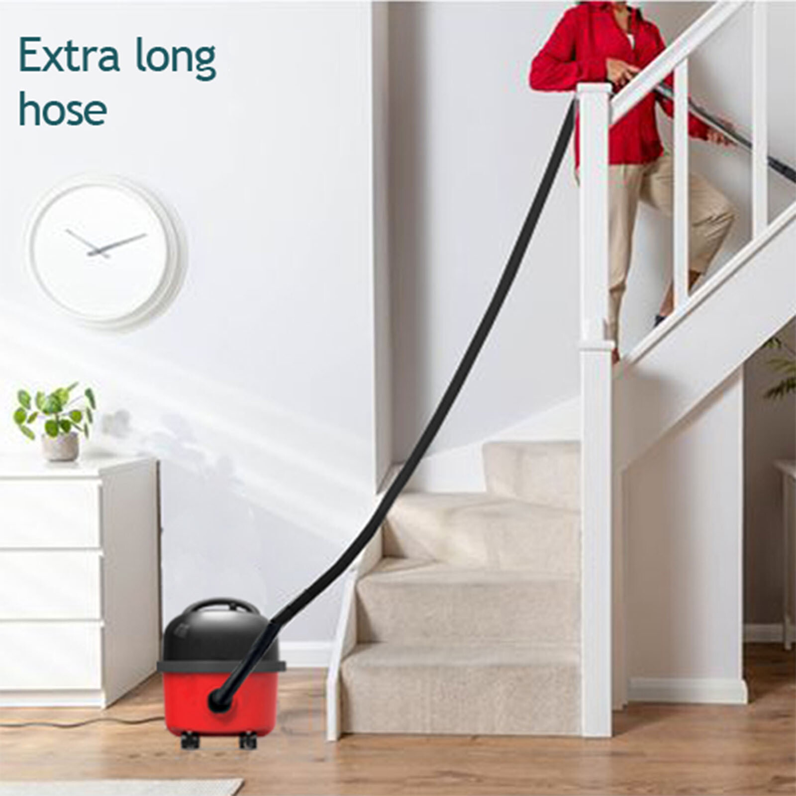 Tuyau D'aspirateur 5 M Pour Numatic Henry, Hetty, Etc. - Compatible Avec Les Modèles Numériques