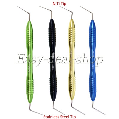 Dental Endo Gutta Percha Pluggers NITI / Stainless steel Tip Hand Plugger