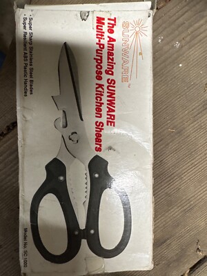 THE AMAZING SUNWARE KITCHEN SHEARS NEW IN BOX USA SELLER . MODEL NO SC 1000