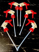 28-400 White w/ Red Trim Replacement Trigger Chemical Sprayer Nozzles 6pk, 28mm