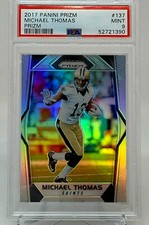 2017 Panini Prizm  #137    Michael Thomas    SILVER PRIZM - PSA 9