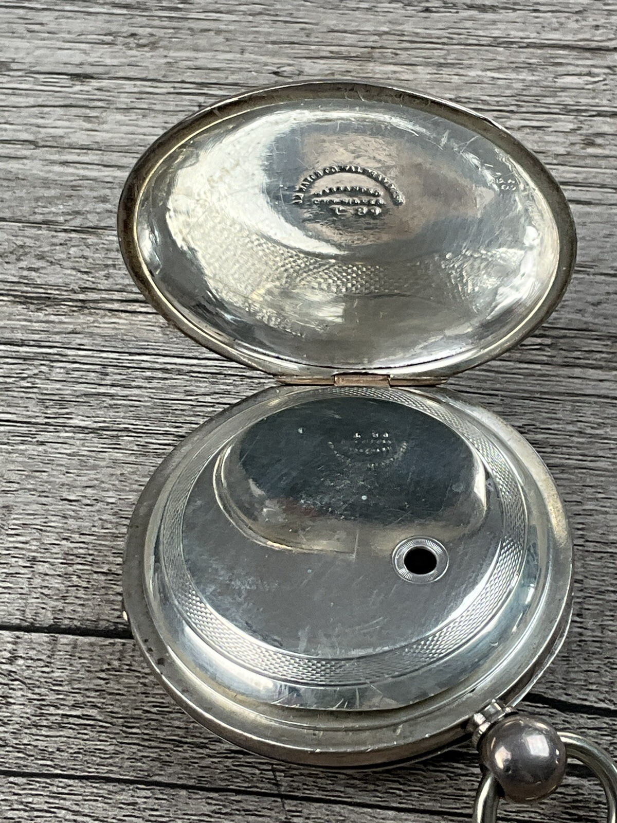 american coin silver open face 18s 3oz. coin silver pocket watch case