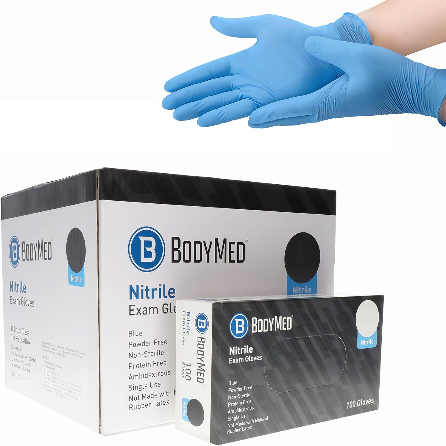Nitrile Exam Gloves Latex-Free Powder-Free Disposable for Home & Medical Use