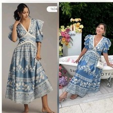 Small Farm Rio Puff Sleeve Mididress