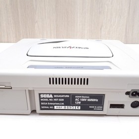 SEGA SATURN Console bundle with 2 Controllers & 5 Games tested Japanese White