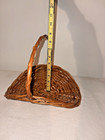 Vintage Woven Wicker Basket with Handle Flower Gathering / Herb - 8" x 11" — photo 10
