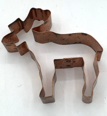 Kitchen Collectibles Brand Copper MOOSE Cookie Cutter 4 3/4''