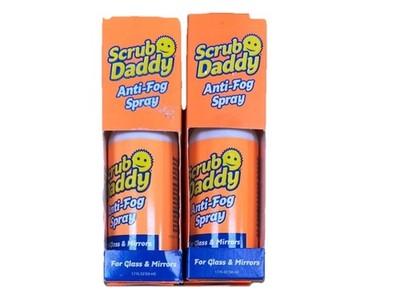 Set of Two (2) Scrub Daddy Anti-Fog Spray for Glass & Mirrors - 1.7 Fl oz, per