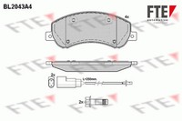 Bremsbelagsatz Scheibenbremse FTE 9010629 FüR Ford Transit Bus Tourneo Connect