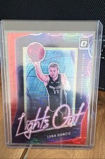 2020-21 Panini Donruss Optic - Lights Out Luka Dončić #10 Red Pulsar Prizm