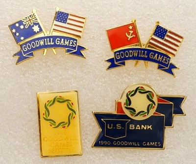 Mixed Date USA UK Olympics Goodwill Games Russia Event Sponsor Pins Jewelry