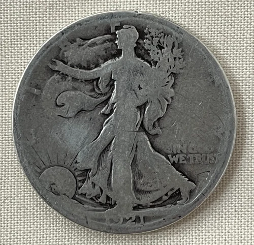 1921-S Walking Liberty Silver Half Dollar Key Date San Francisco Low Mintage