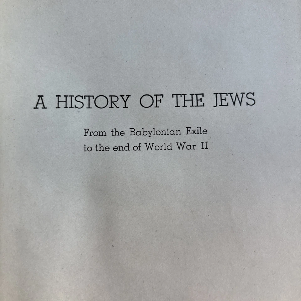 A History of the Jews by Solomon Grayzel - Image 3 of 4