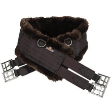Kentucky Horsewear Braun/Braun 125 cm Sattelgurt Lammfell Sattelgurt