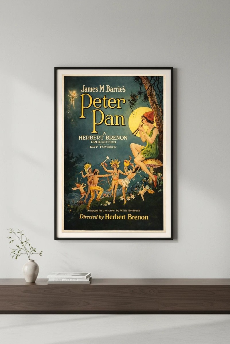 Peter Pan (1924) Movie Poster 🌟 - 24x36” Premium Matte Paper