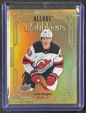 LUKE HUGHES 2023-24 UPPER DECK ALLURE DB-35 ROOKIE DOUBLOONS RC DEVILS SP *READ*