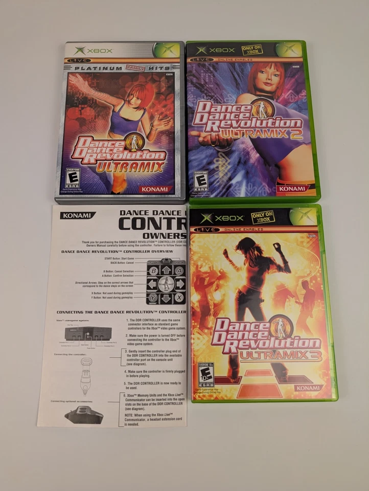 Dance Dance Revolution DDR Pad/Bundle XBOX - Cleaned & Tested, Games CIB⬅️🔥 - Image 3 of 4