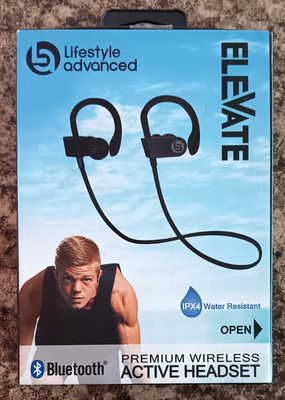 Elevate Lifestyle Advanced  Wireless IPX4 Active Headset Bluetooth Waterproof 