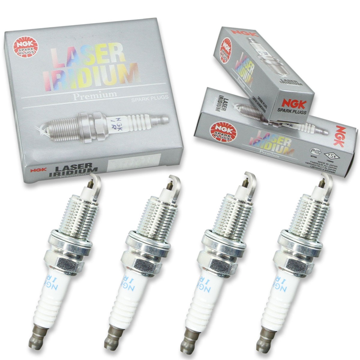 4pcs Mercury OptiMax PRO XS 175 NGK Laser Iridium Spark Plugs 2-Stage DFI V6 tb