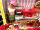Barbie Pizza Chef Playset w/Blonde Barbie Doll & Pizza Kitchen Pre Owned — photo 2