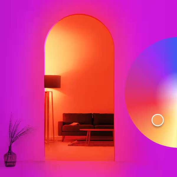 Alternate view of 100-watt Equivalent A21 Multi-color 9000k Wi-fi Led Light Bulb Works W/alexa/hey