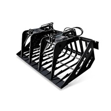 72" Rake Root Clam Grapple with Teeth Attachment Bobcat Skid Steer