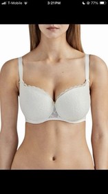 38G~Aubade Rosessence Bra Floral Lace Padded  Moulded Cup Underwired Luxury*NEW