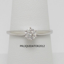 1/3CT Natural Round Diamond Solitaire Engagement Wedding Ring 14K White Gold
