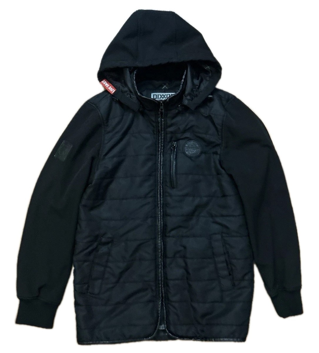 DIXXON The Resistor Tech Jacket Mens Small Quilted Puffer Hybrid