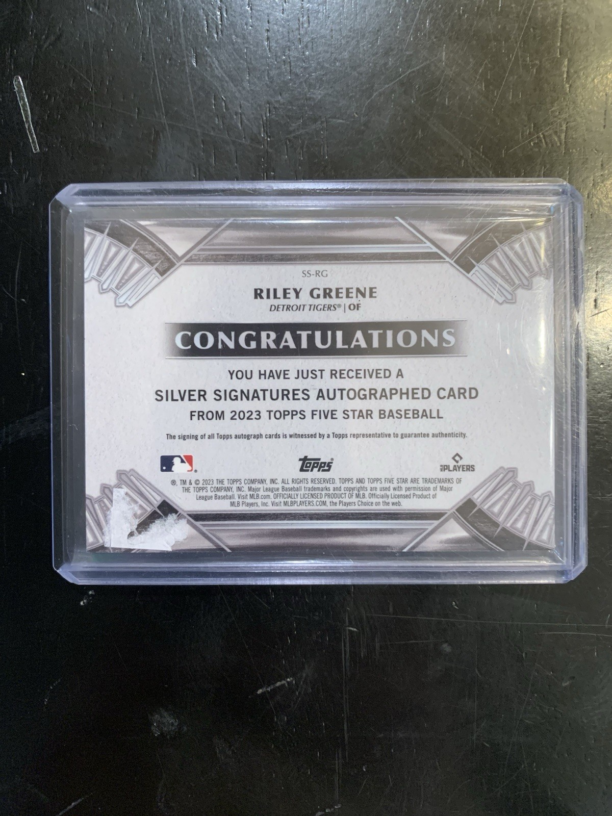 2023 Topps Five Star - Riley Greene (RC) - Silver Signatures /40 #SS-RG