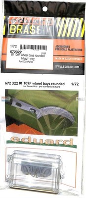 EDU672322 1:72 Eduard Brassin PRINT Bf109F Wheel Bays Rounded (EDU kit)