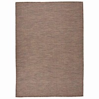 Outdoor-Teppich Flachgewebe 140X200 Cm Braun