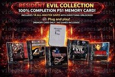 Resident Evil Nemesis 2 3 PlayStation PS1 PSX Memory Card Cheats 100 Unlocked