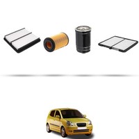Hoffcar Wartungsset - 4 Filter FüR Kia Picanto I (Sa) 1.1 Crdi 55KW Ab 2005