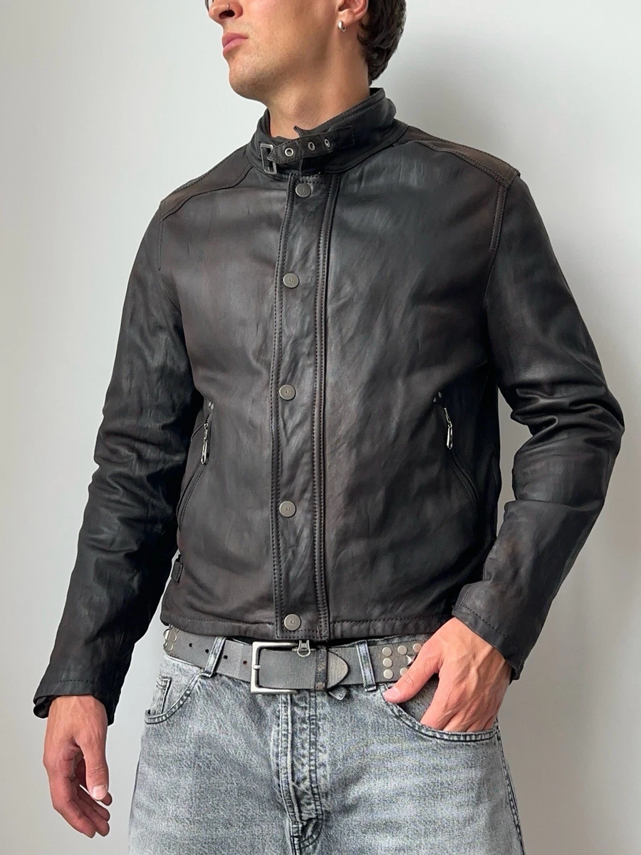 Armani Jeans Leather Outer Shell Jackets for Men for Sale - Shop