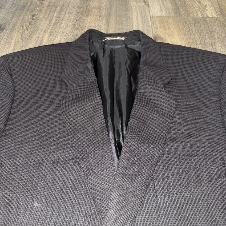 VTG Calvin Klein Men's Blazer 100% Virgin Wool Sport Coat Jacket 44L Italy Made - Image 3 of 4