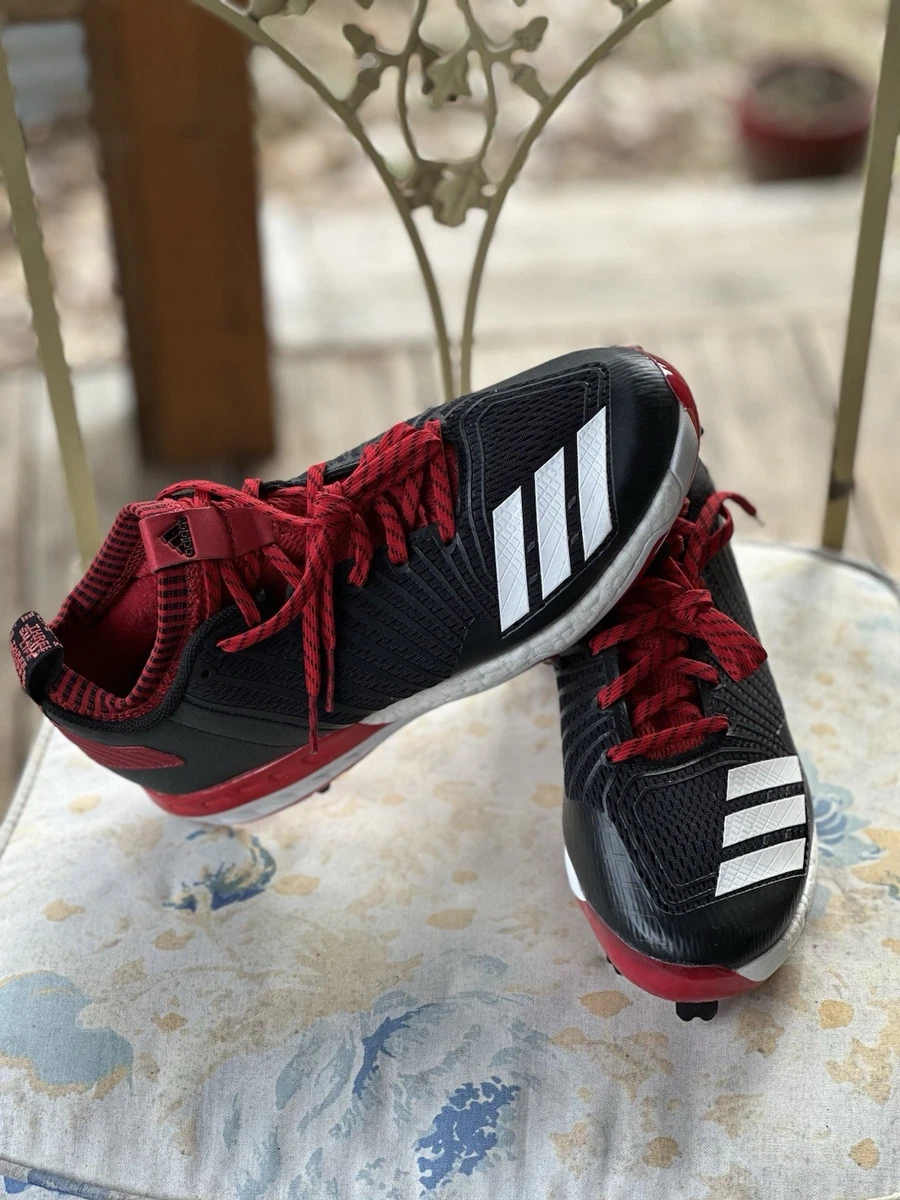 adidas Mens Boost Icon 3 Baseball Shoes 8.5 Color Black/White/Power Red adidas Boost Icon 3 Men main image 3