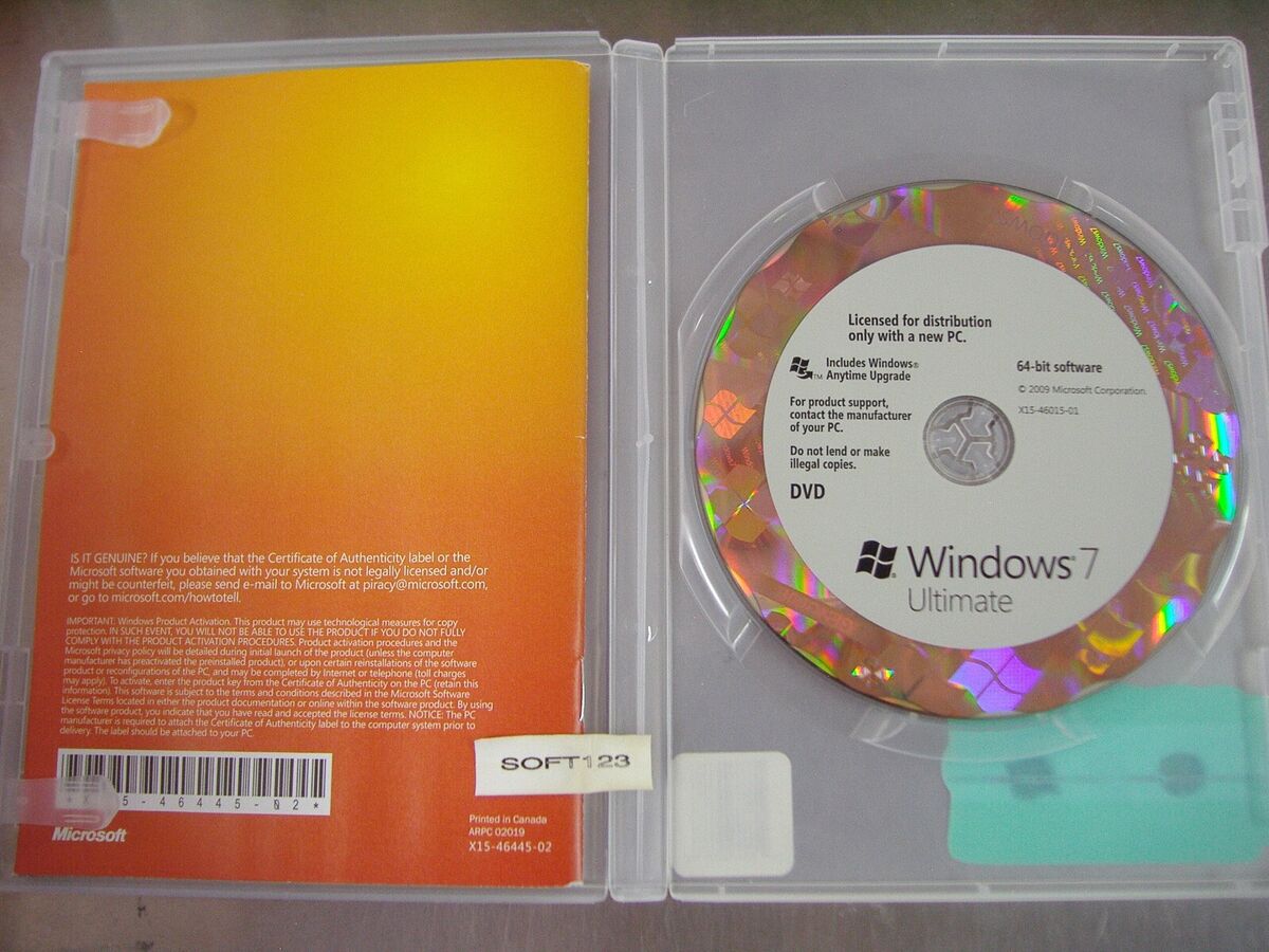MS Microsoft Windows 7 Ultimate 64 bit x64 DVD Full English MS Microsoft Windows 7 Ultimate 64 bit x64 DVD Full English