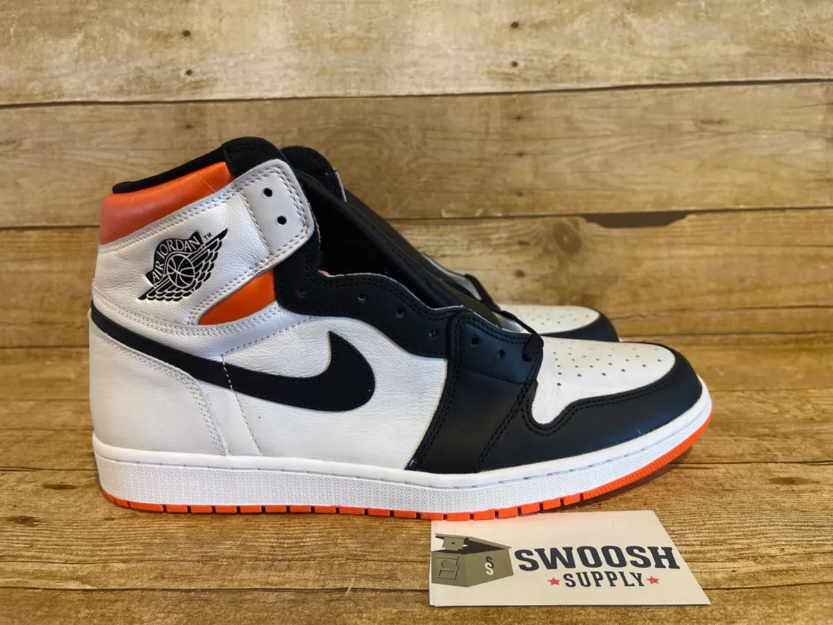 Nike Jordan 1 Retro High Electro Orange Mens Basketball Shoes Size 14 555088 180